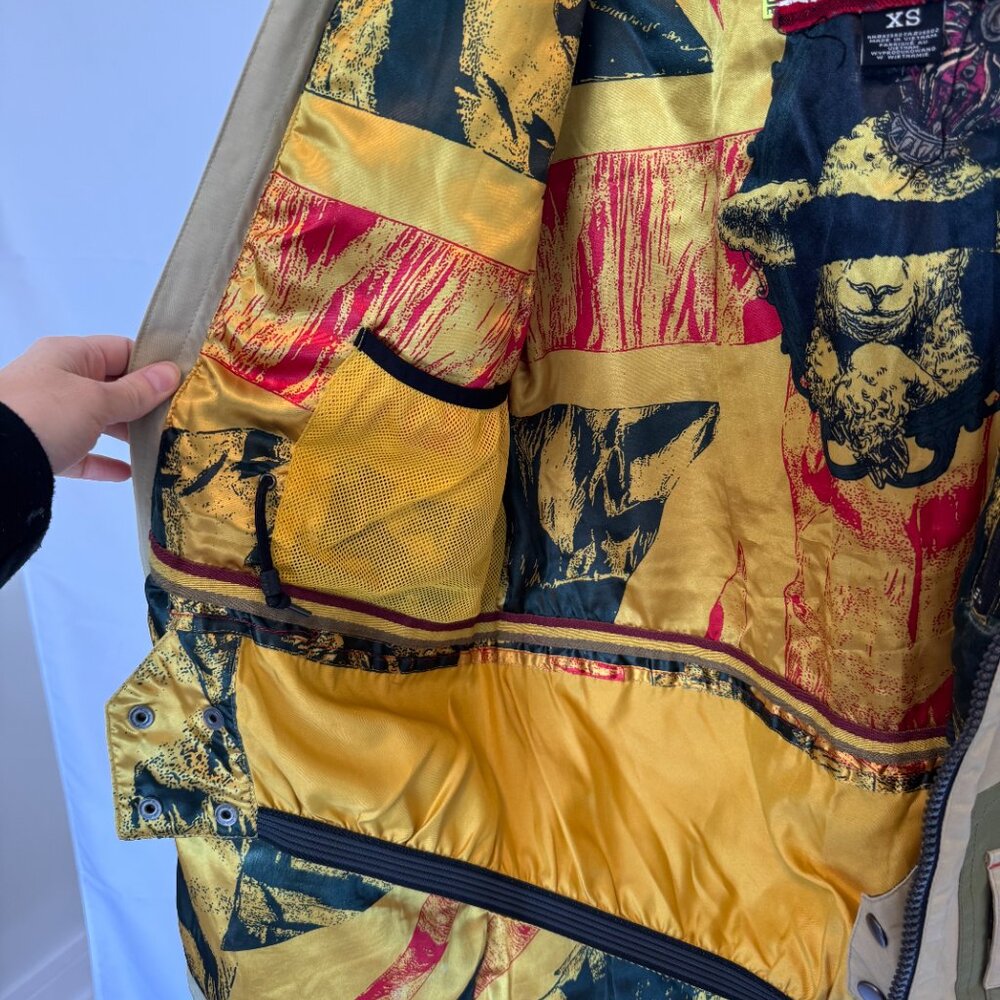 L.A.M.B x Burton Riff Parka Camo Snowboard Jacket Size XS - Picture 6 of 13